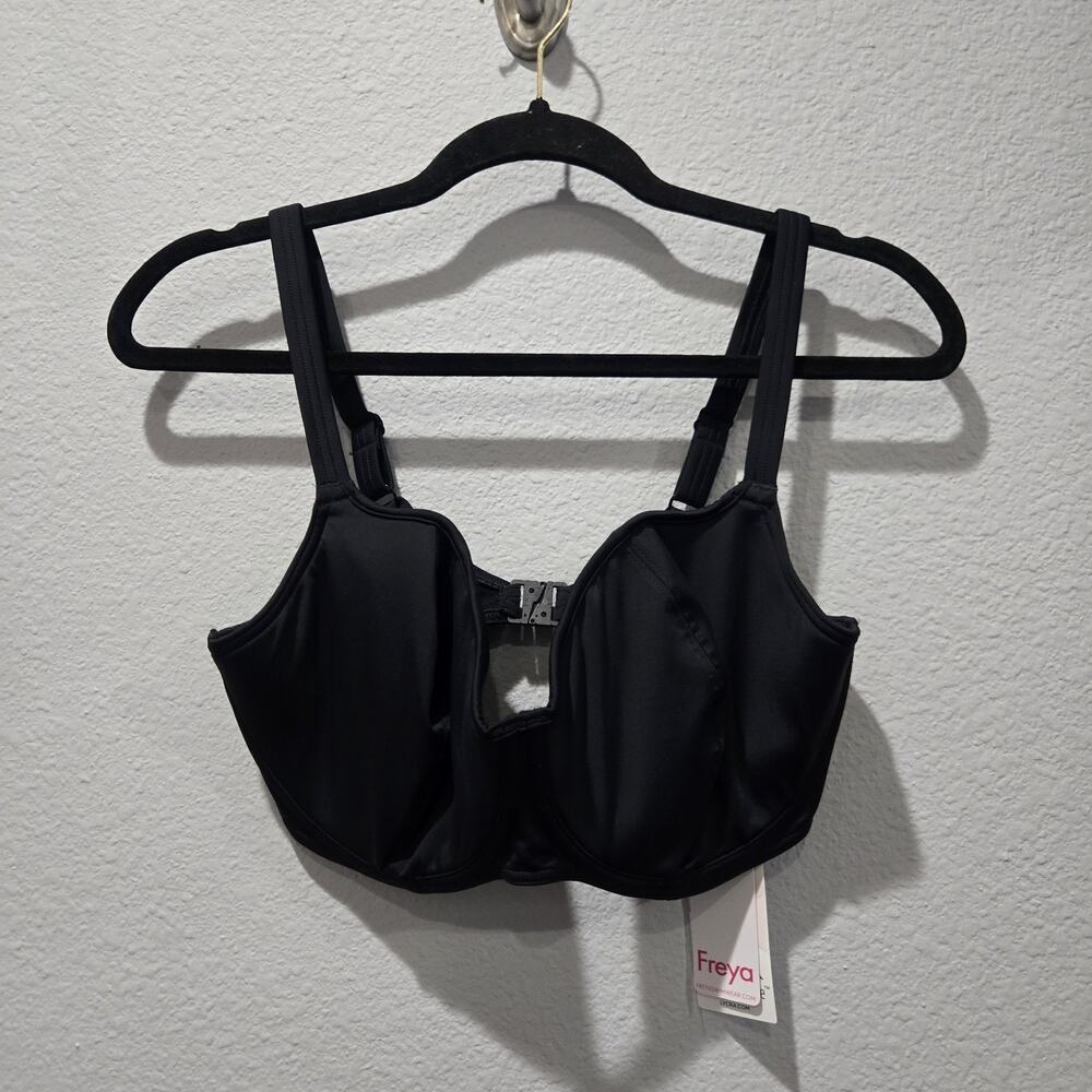 Freya Swimwear 34H Black Jewel Cove Sweetheart Bikini Top